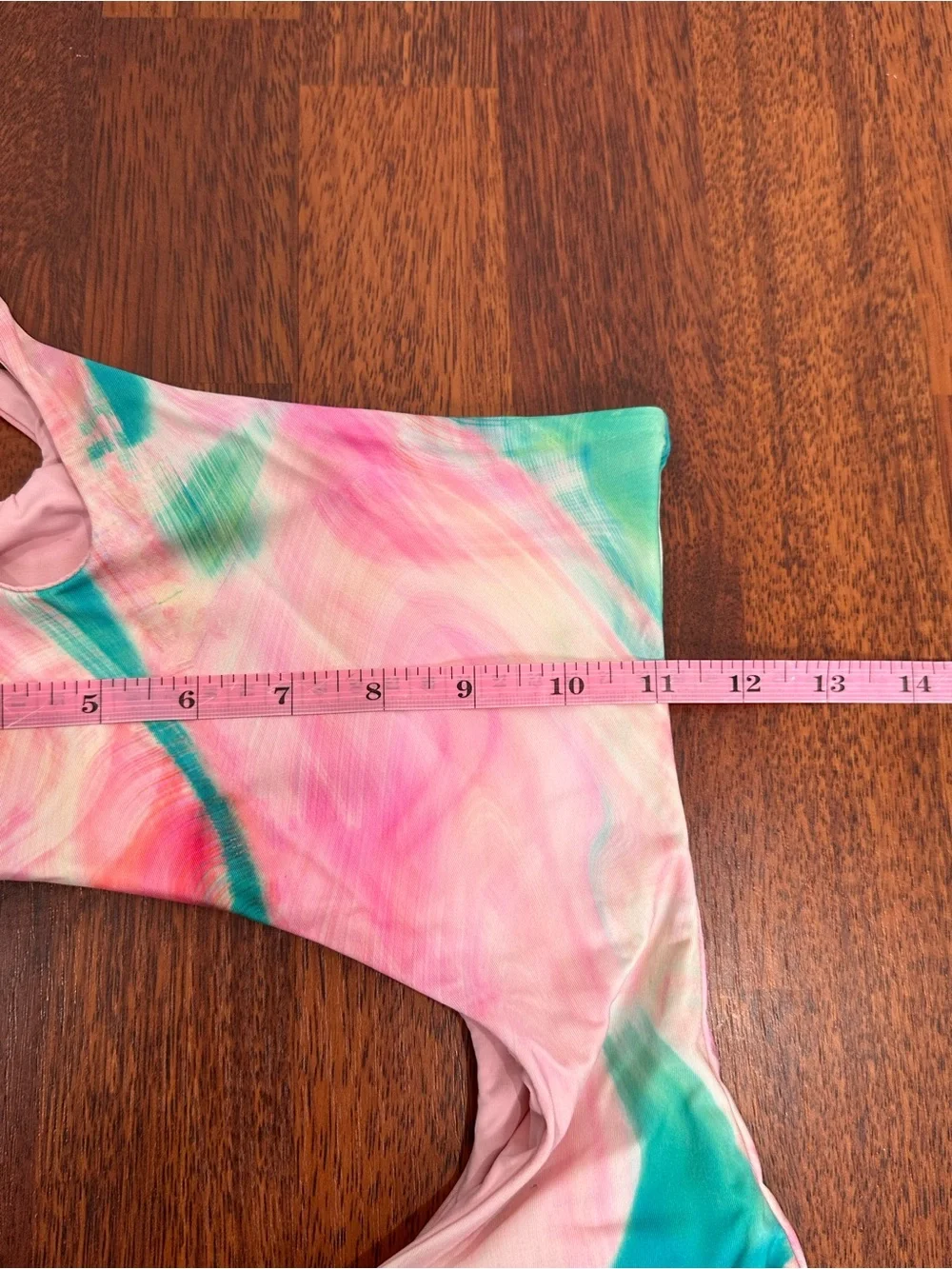 Frankies Bikinis Mackie one piece Serotonin Tie dye asymmetrical swimsuit small